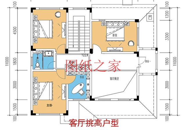二層別墅設計圖，外觀新穎漂亮、布局科學合理，您的首選！