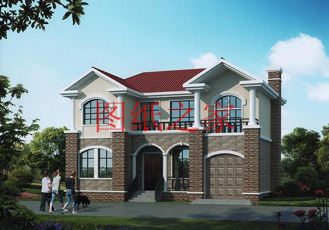 二層別墅設計圖，外觀新穎漂亮、布局科學合理，您的首選！