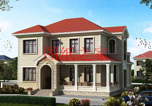 二層別墅設計圖，外觀新穎漂亮、布局科學合理，您的首選！