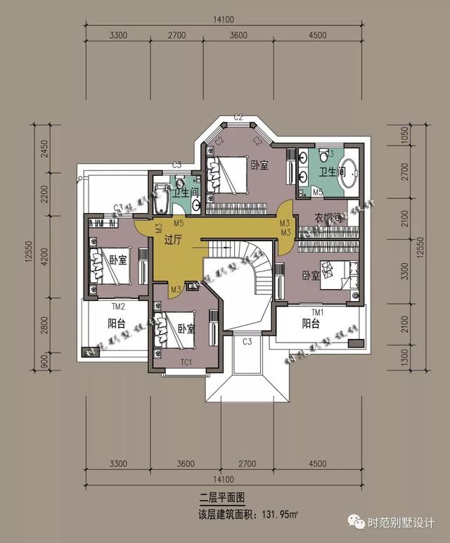兩層歐式別墅設(shè)計(jì)圖，帶車庫(kù)，環(huán)境清幽，采光好。