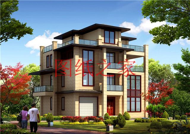 非常豪華大氣的農(nóng)村四層別墅設(shè)計(jì)圖，建成之后肯定人人羨慕