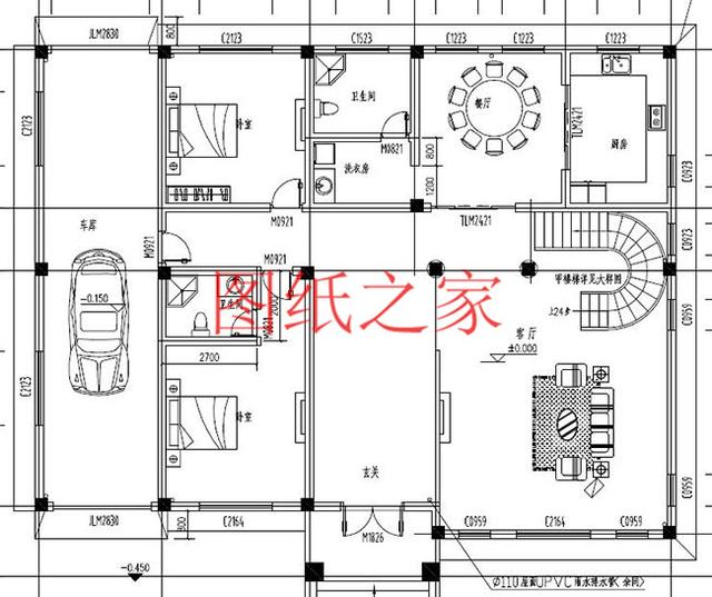 非常豪華大氣的農(nóng)村四層別墅設(shè)計(jì)圖，建成之后肯定人人羨慕