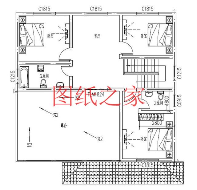 非常豪華大氣的農(nóng)村四層別墅設(shè)計(jì)圖，建成之后肯定人人羨慕