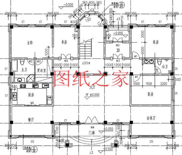 非常豪華大氣的農(nóng)村四層別墅設(shè)計(jì)圖，建成之后肯定人人羨慕