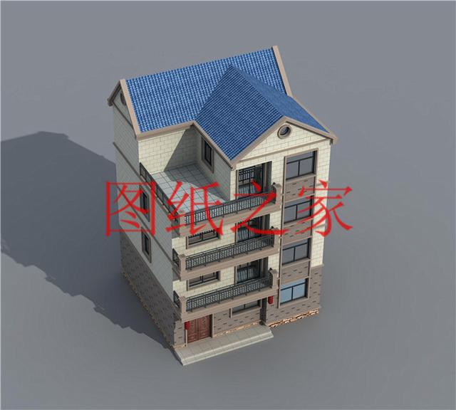 非常豪華大氣的農(nóng)村四層別墅設(shè)計(jì)圖，建成之后肯定人人羨慕