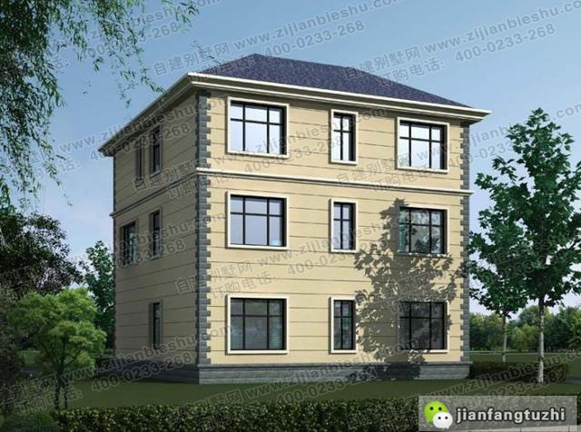 5款十分受歡迎的三層農(nóng)村自建房（全套）施工效果圖，占地面積約130㎡