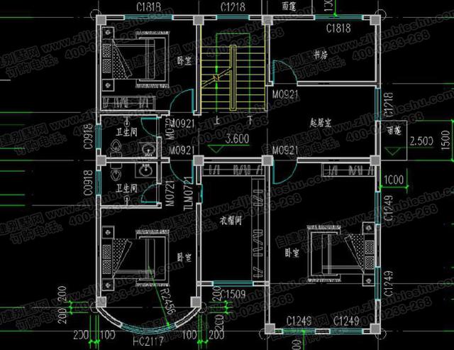 5款十分受歡迎的三層農(nóng)村自建房（全套）施工效果圖，占地面積約130㎡