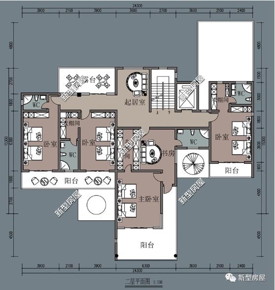分享10套農(nóng)村建房戶型設計圖，現(xiàn)代感十足，你最喜歡哪套？