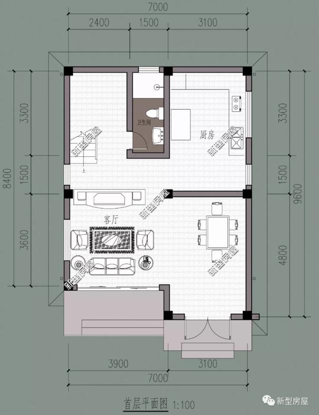 分享10套農(nóng)村建房戶型設計圖，現(xiàn)代感十足，你最喜歡哪套？