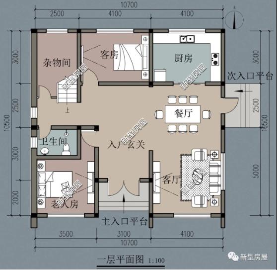 分享10套農(nóng)村建房戶型設計圖，現(xiàn)代感十足，你最喜歡哪套？
