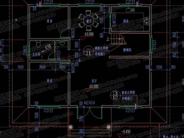 5款二層占地120㎡左右農(nóng)村別墅全套設(shè)計(jì)施工圖，造價(jià)都在30萬以內(nèi)