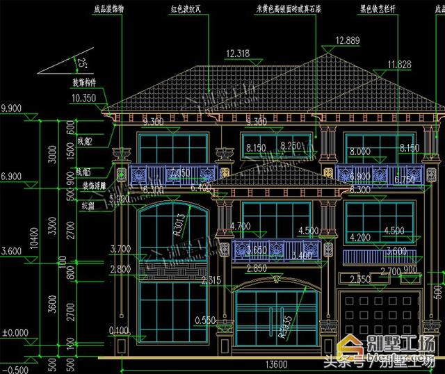 新農(nóng)村三層簡(jiǎn)歐式別墅設(shè)計(jì)圖，很適合農(nóng)村家庭建造