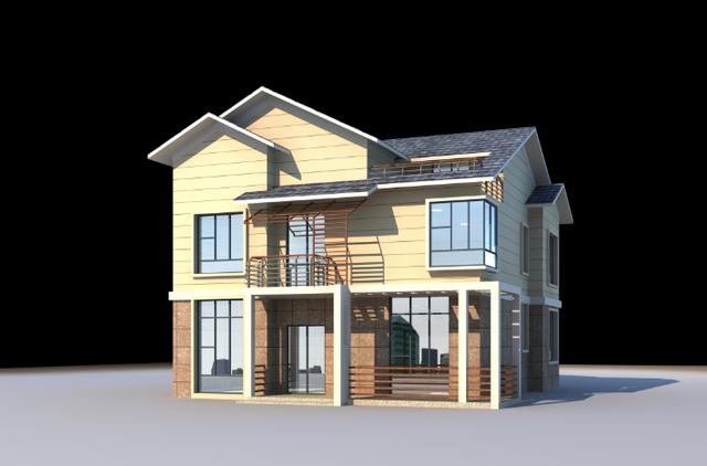 漂亮大方的房子哪里找，這款二層半帶閣樓的別墅設(shè)計(jì)圖分享給你