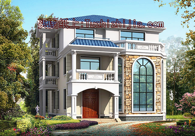 三層30萬別墅圖片大全，漂亮實用造價低，大家都喜歡