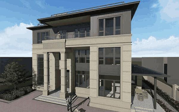 讓人一見難忘的四層平屋頂別墅設(shè)計(jì)圖，實(shí)在是令人驚艷