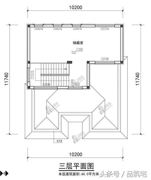 三層簡(jiǎn)歐別墅設(shè)計(jì)圖，舒適合理，適合小宅基地的家庭建造