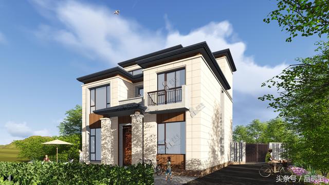 三層簡(jiǎn)歐別墅設(shè)計(jì)圖，舒適合理，適合小宅基地的家庭建造