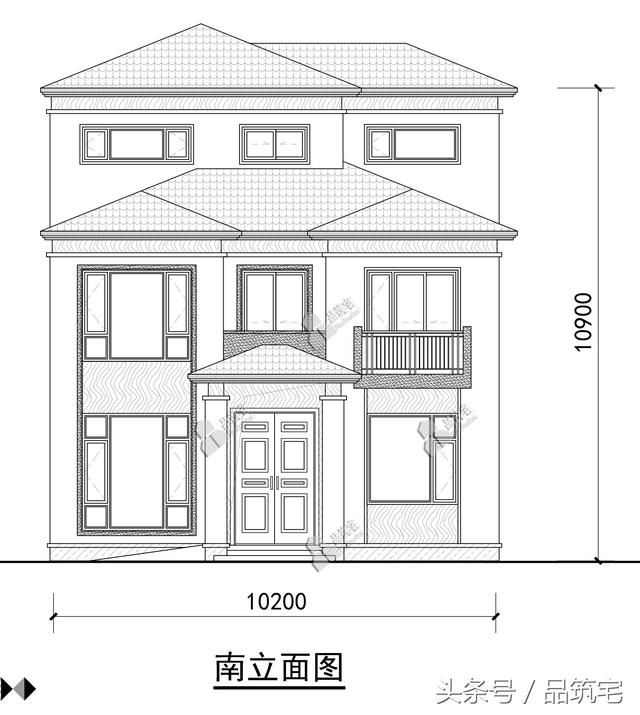 三層簡(jiǎn)歐別墅設(shè)計(jì)圖，舒適合理，適合小宅基地的家庭建造