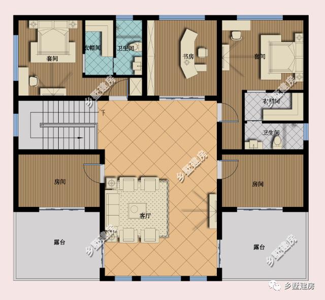 農(nóng)村發(fā)展快，建農(nóng)村別墅已然成為潮流，推薦這款別墅設(shè)計圖給你