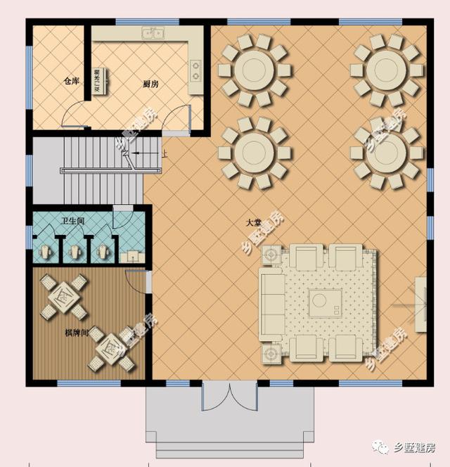 農(nóng)村發(fā)展快，建農(nóng)村別墅已然成為潮流，推薦這款別墅設(shè)計圖給你