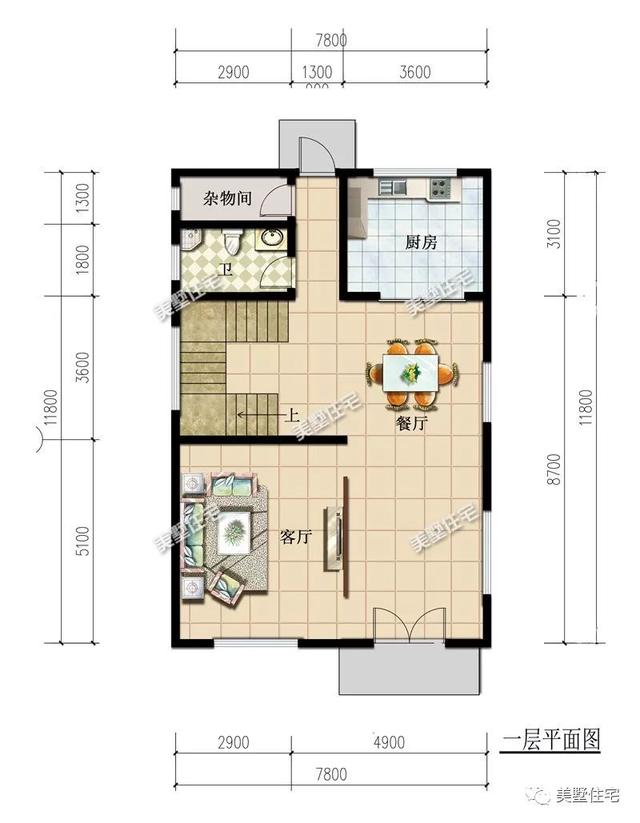 這款小面積別墅設(shè)計圖，外觀美造價低，深受大家喜歡