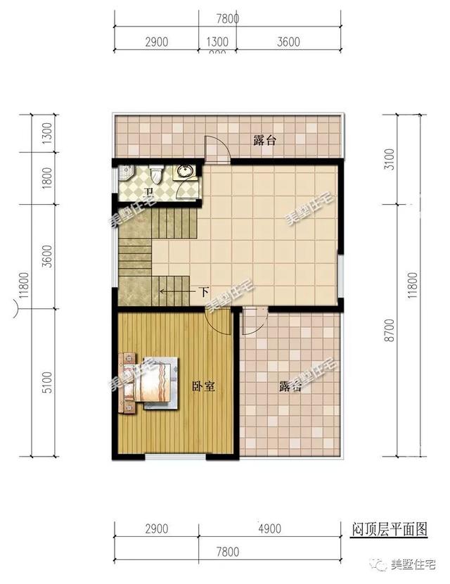 這款小面積別墅設(shè)計圖，外觀美造價低，深受大家喜歡
