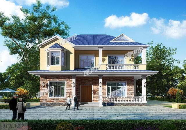 二層精美別墅設(shè)計(jì)圖，溫馨舒適，外觀極具美感