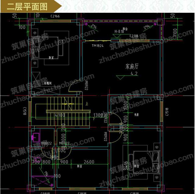 四層帶露臺花園+套房農(nóng)村自建房設(shè)計施工效果圖，戶型十分大氣