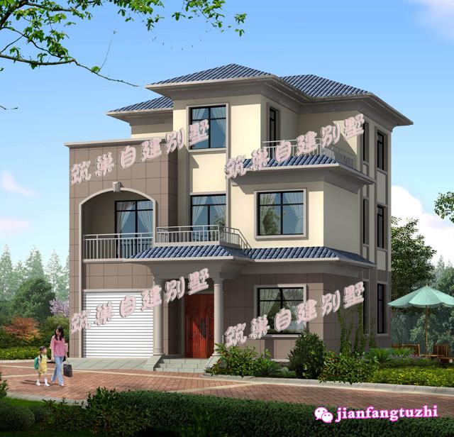 農(nóng)村三層自建房全套設(shè)計(jì)圖，占地110平米，美觀又省心