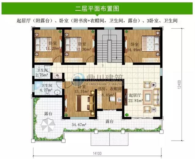 買別墅不如建別墅，這款二層農(nóng)村別墅設(shè)計(jì)圖紙，簡(jiǎn)單大氣，你值得擁有