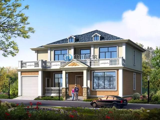 買別墅不如建別墅，這款二層農(nóng)村別墅設(shè)計(jì)圖紙，簡(jiǎn)單大氣，你值得擁有