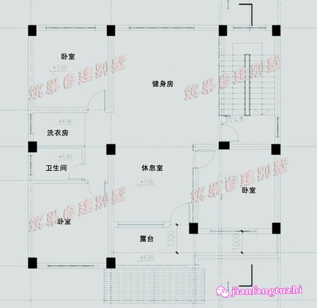 帶車庫三層新農(nóng)村自建房設(shè)計(jì)圖紙及效果圖，外觀耐看，符合農(nóng)村低調(diào)的生活習(xí)慣