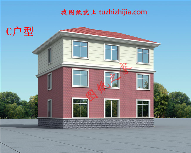 農村二層半別墅設計圖，簡單實用，造價低