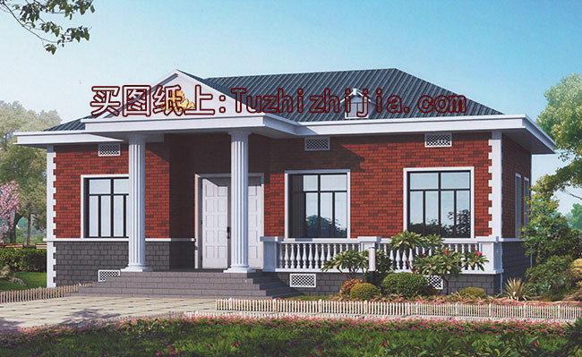 實(shí)用的農(nóng)村12萬自建一層平房圖，建成之后不比小洋樓差！