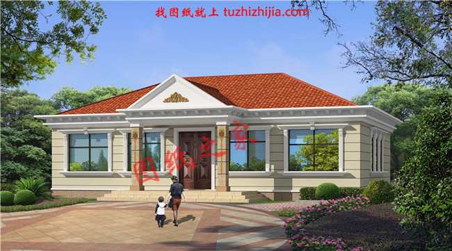 實(shí)用的農(nóng)村12萬自建一層平房圖，建成之后不比小洋樓差！