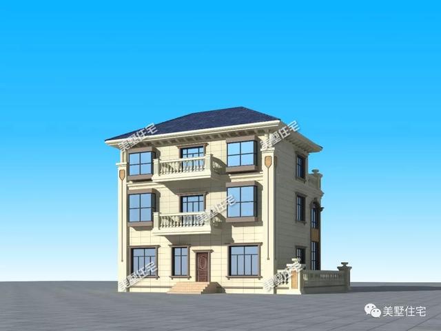 三層歐式別墅設(shè)計圖，體面大氣，8臥4衛(wèi)帶棋牌室，超級贊的房子