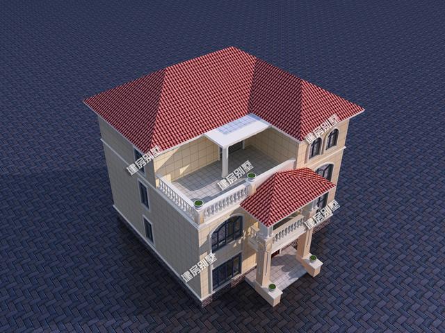 兩款三層農(nóng)村別墅自建房設(shè)計(jì)圖，開(kāi)間11.8米，帶神位+超大露臺(tái)