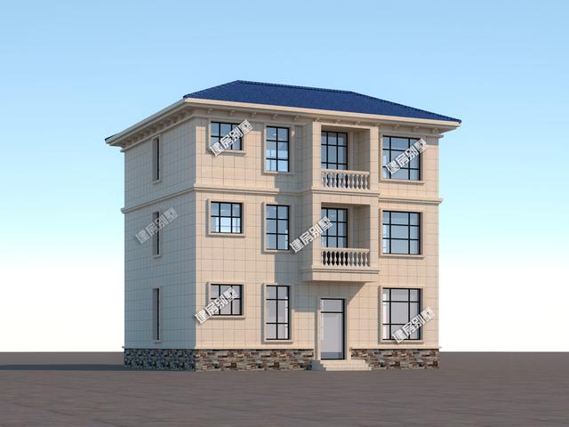 兩款三層農(nóng)村別墅自建房設(shè)計(jì)圖，開(kāi)間11.8米，帶神位+超大露臺(tái)