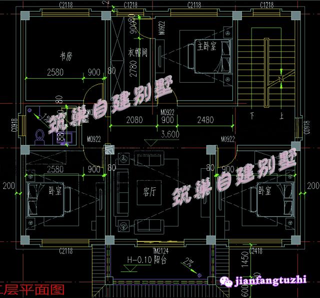 3套三層農村別墅戶型設計圖帶外觀圖，簡約大方，這樣的設計包你滿意