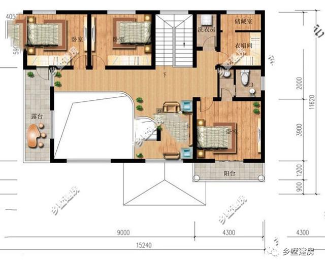 2層新農(nóng)村自建房設(shè)計(jì)圖，想要建房的這個(gè)戶型可以做參考
