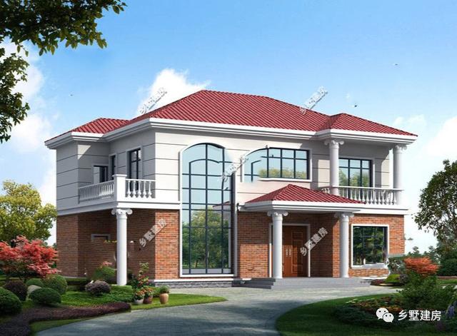 2層新農(nóng)村自建房設(shè)計(jì)圖，想要建房的這個(gè)戶型可以做參考