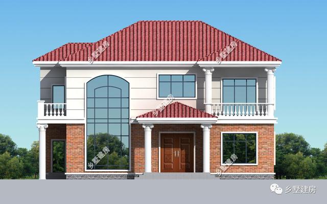 2層新農(nóng)村自建房設(shè)計(jì)圖，想要建房的這個(gè)戶型可以做參考