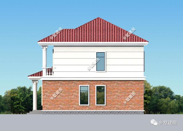 2層新農(nóng)村自建房設(shè)計(jì)圖，想要建房的這個(gè)戶型可以做參考
