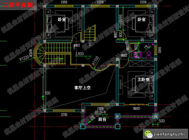 11×11米三層別墅設(shè)計(jì)施工圖紙，造價(jià)30萬(wàn)以?xún)?nèi)，十分劃算