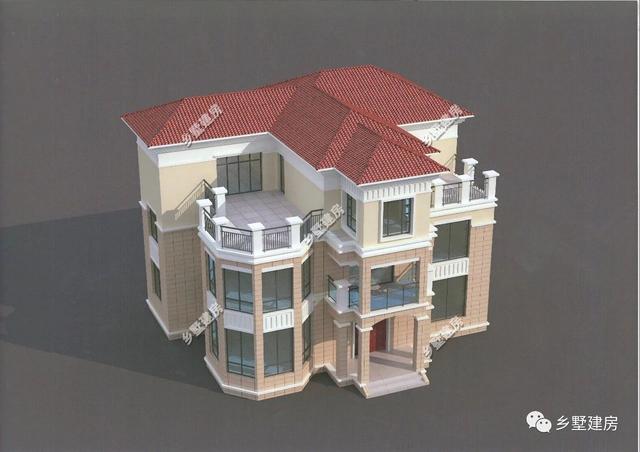 一般人我不告訴他，三層經(jīng)典農村別墅設計圖，性價比最高的一款