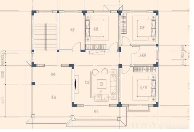 5+1的房間布局非常適合農(nóng)村家庭，今天推薦這兩款設計方案就挺不錯的