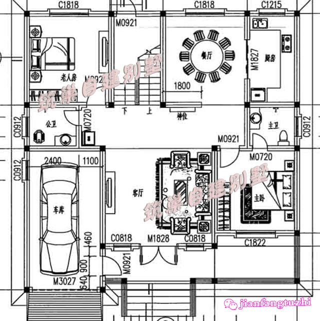 一層半農(nóng)村自建別墅設(shè)計(jì)圖，可以拿回家給父母盡盡孝心了