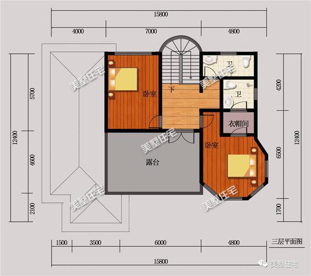 無院子不別墅，兩款帶院子的三層別墅設(shè)計圖