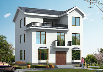 120平米三層30萬別墅圖片大全及全套施工圖，外觀簡潔大方