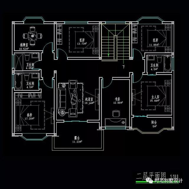 簡(jiǎn)潔二層歐式別墅設(shè)計(jì)圖，低調(diào)、簡(jiǎn)潔、田園、舒適，適合自建